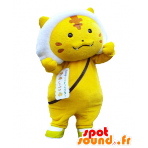 Kami-cho Maskottchen, gelbe Katze mit einem weißen Mähne - MASFR27603 - Yuru-Chara japanischen Maskottchen