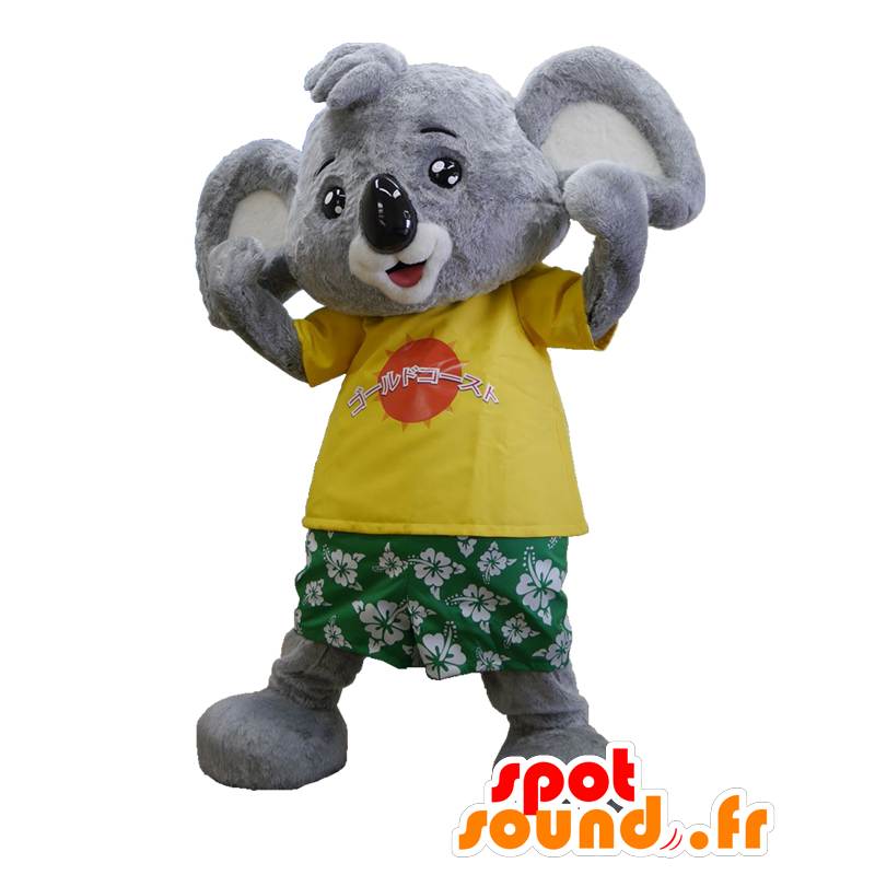 Maskotka Pan Billy. Koala Mascot gospodarstwa zielony i żółty - MASFR27659 - Yuru-Chara japońskie Maskotki