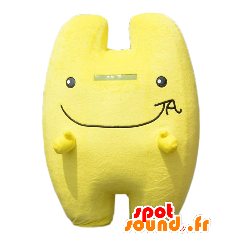 Mascotte de Konomin. Mascotte de la lettre H, jaune fluo et noir - MASFR27661 - Mascottes Yuru-Chara Japonaises