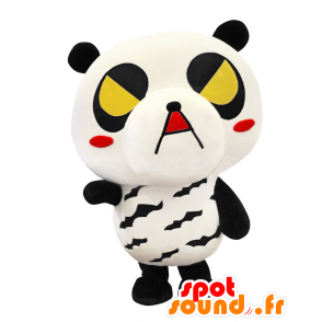 Mascotte de Kirepanda. Mascotte de panda blanc et noir féroce - MASFR27715 - Mascottes Yuru-Chara Japonaises