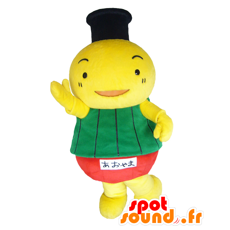 Poppo-chan maskot. Gul snemand maskot, kæmpe kartoffel -