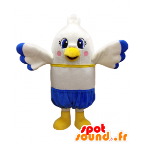 Mascot gull, yellow colored bird, blue and white - MASFR27747 - Yuru-Chara Japanese mascots