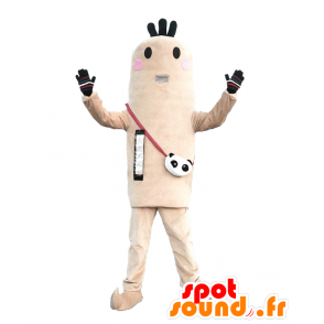 Mascot af Otane-kun. Alle hvide og sorte snemand mzscotte -