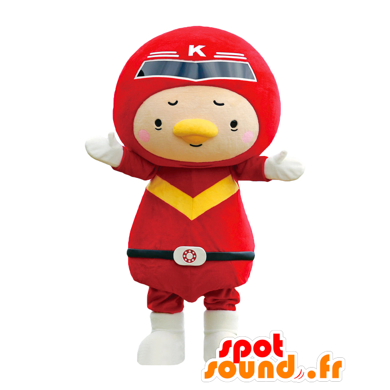 Kiho mascot. Superhero mascot in red dress - MASFR27778 - Yuru-Chara Japanese mascots