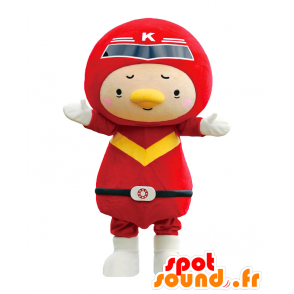 Kiho mascot. Superhero mascot in red dress - MASFR27778 - Yuru-Chara Japanese mascots