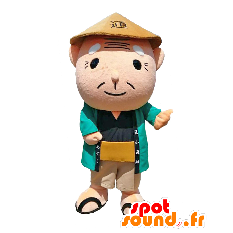 Tsu-sen mascotte, mascotte vecchio uomo con un cappello - MASFR27779 - Yuru-Chara mascotte giapponese