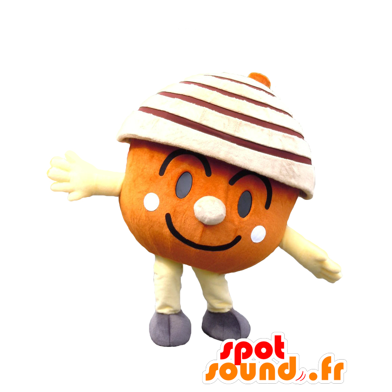 ゆるキャラマスコット日本人 の マスコットドンちゃん オレンジ色のボールのマスコット ボール 色変更 変化なし 切る L 180 190センチ 撮影に最適 番号 服とは 写真にある場合 番号 付属品 番号