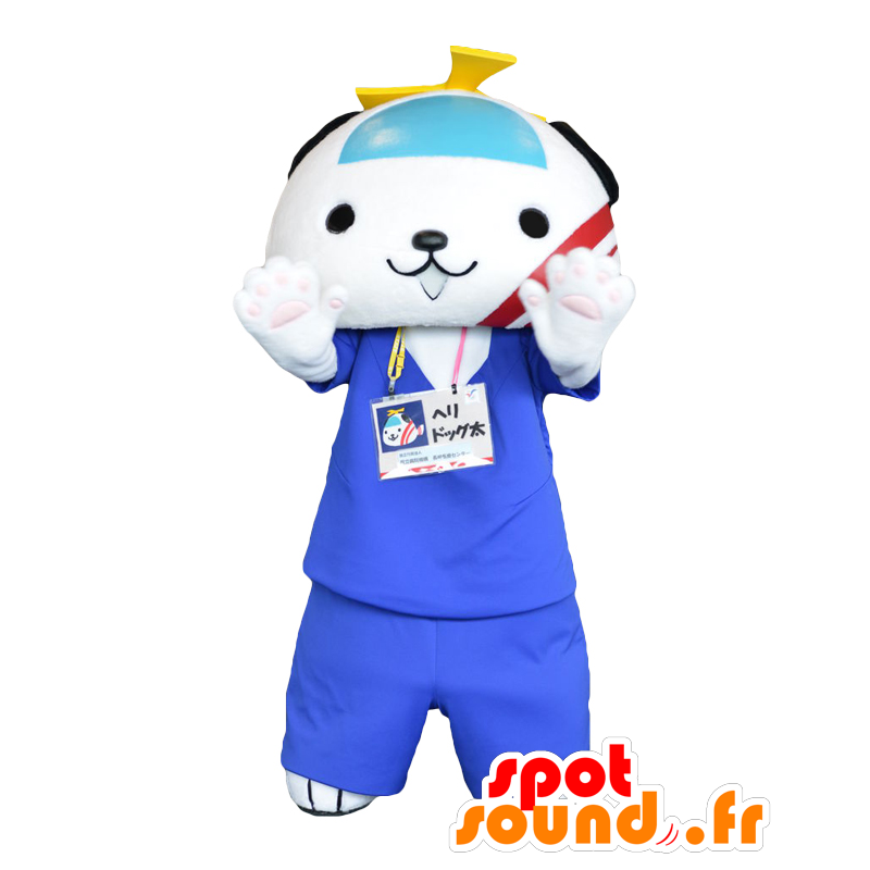 Heridoggu mascot. Mascotte big giant white dog - MASFR27804 - Yuru-Chara Japanese mascots