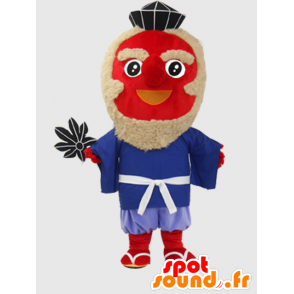 Maskot Tengu-chan. Maskot červené muže, s úsměvem - MASFR27864 - Yuru-Chara japonské Maskoti