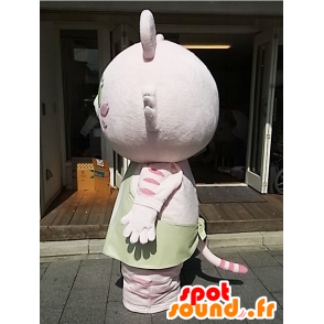 Mascot Taut-chan. roze kat mascotte, schepsel - MASFR27869 - Yuru-Chara Japanse Mascottes