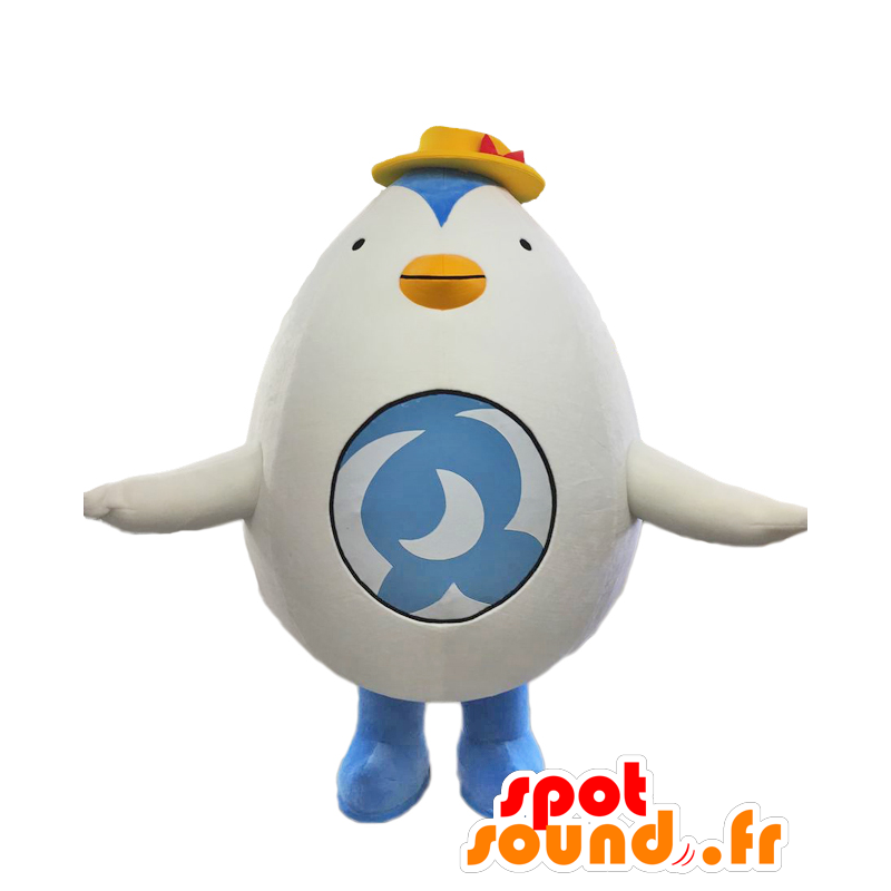 Denasan mascot, pretty white and blue penguin, plump and fun - MASFR27895 - Yuru-Chara Japanese mascots