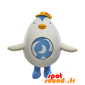 Denasan mascot, pretty white and blue penguin, plump and fun - MASFR27895 - Yuru-Chara Japanese mascots