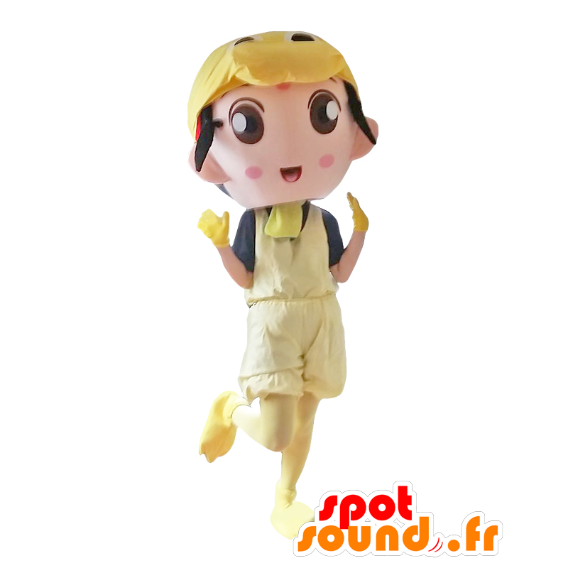 Hakotaso mascota disfrazada chica en pájaro amarillo - MASFR27911 - Yuru-Chara mascotas japonesas