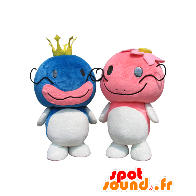 Mascotes Takechan e Hanachan, 2 peixe colorido - MASFR27948 - Yuru-Chara Mascotes japoneses