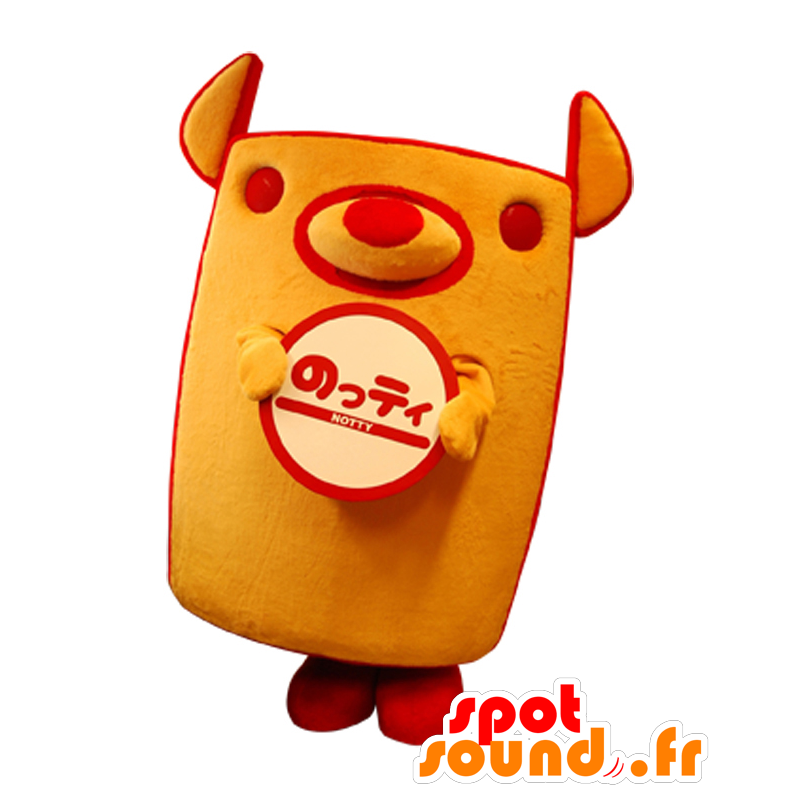 Nonoichi mascot, orange and red dog, rectangular - MASFR27990 - Yuru-Chara Japanese mascots