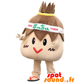 Maskot Botchi-kun, obří hnědý hlava a zábavný - MASFR28037 - Yuru-Chara japonské Maskoti