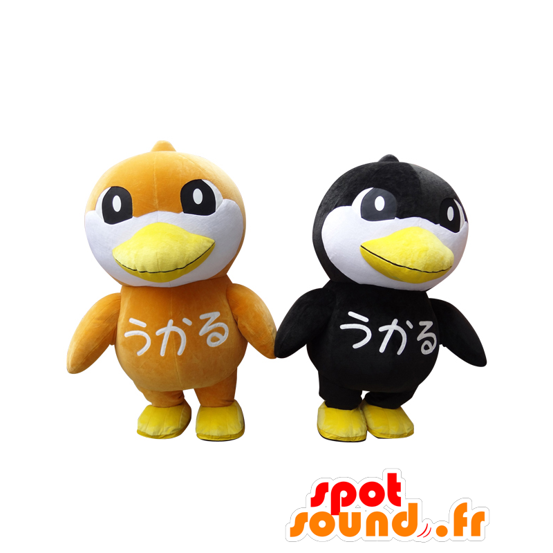 ゆるキャラマスコット日本人 の マスコットukarukunとtomokaruくん 2つの鳥のマスコット 色変更 変化なし 切る L 180 190センチ 撮影に最適 番号 服とは 写真にある場合 番号 付属品 番号