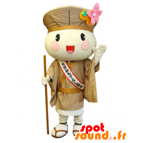 Mascot Ogaki. pukeutunut munkki maskotti beige - MASFR28065 - Mascottes Yuru-Chara Japonaises