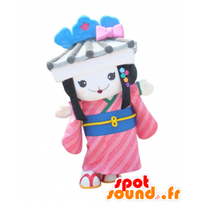 Maskot Udatsu Komachi. Maskot Japonsko s chrámem - MASFR28104 - Yuru-Chara japonské Maskoti