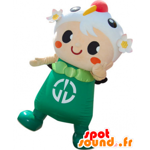 Mascot Tsururin. gutt maskot med en fugl - MASFR28116 - Yuru-Chara japanske Mascots