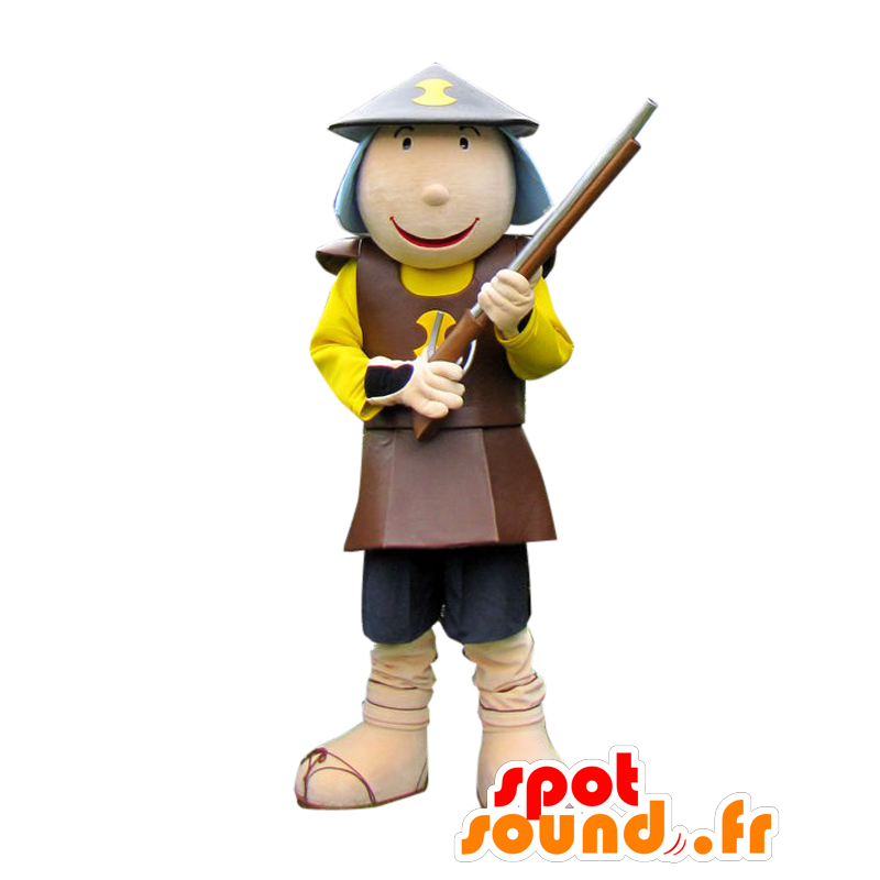 Maskot ashigaru kun. rytíř maskot, voják - MASFR28138 - Yuru-Chara japonské Maskoti