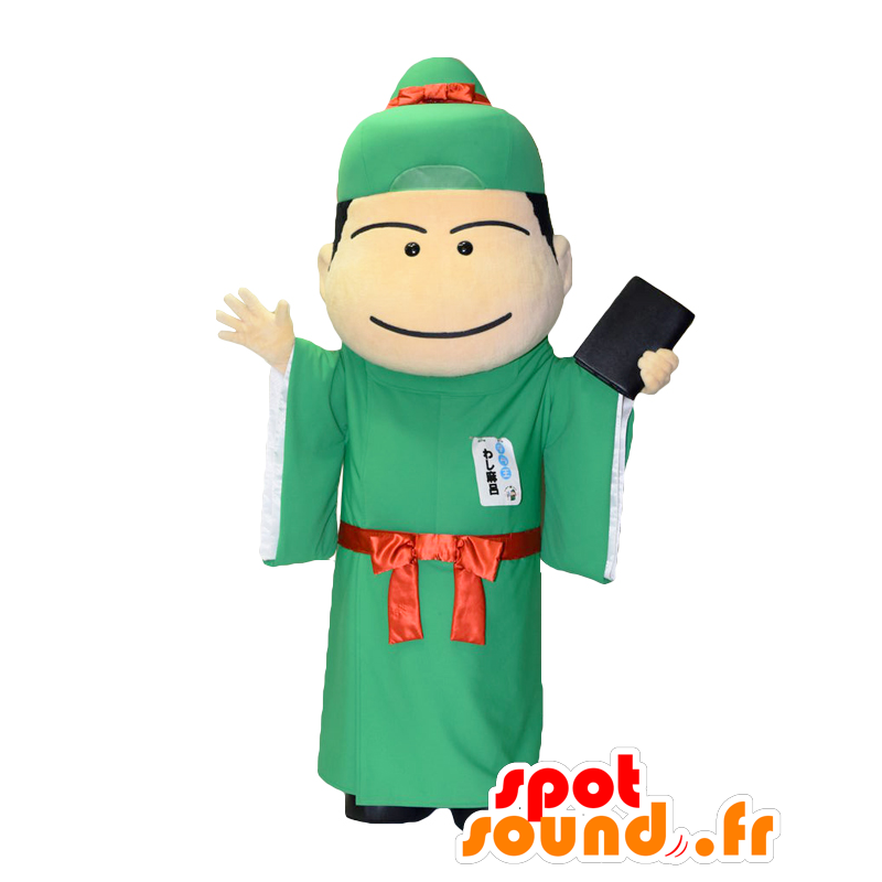 Mascot Washi-kun. Mascot padre vestido de verde - MASFR28144 - Yuru-Chara Mascotes japoneses