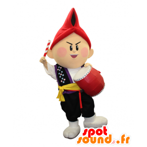 Maskot Apex Bow. Leprechaun maskot med en trommel - MASFR28153 - Yuru-Chara japanske Mascots