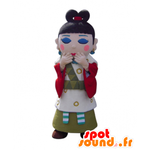 Ikimmusume chan maskot. Makeup kvinde maskot - Spotsound maskot