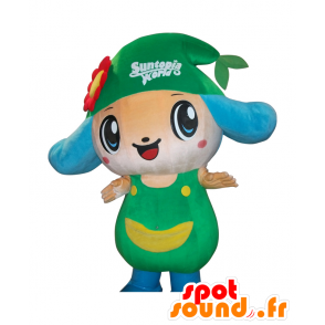 Mascot Suntopia Welt. Blaue und grüne Charakter Maskottchen - MASFR28167 - Yuru-Chara japanischen Maskottchen