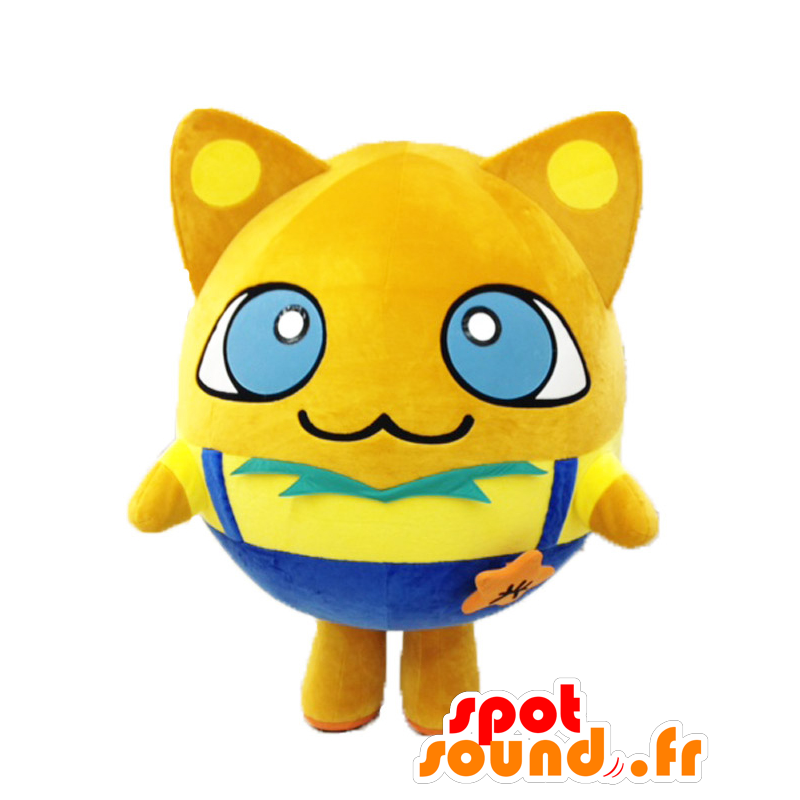 ゆるキャラマスコット日本人 の マスコットkomyotan 大きな黄色の猫のマスコット 非常に成功 色変更 変化なし 切る L 180 190センチ 撮影に最適 番号 服とは 写真にある場合 番号 付属品 番号