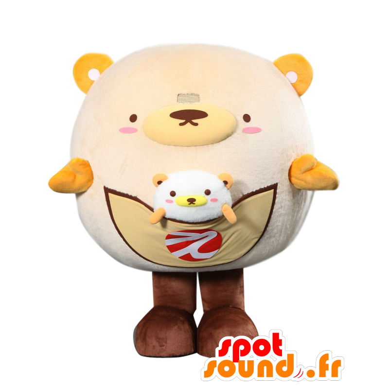 En-chan mascota. Grande color beige y amarillo mascota de peluche - MASFR28199 - Yuru-Chara mascotas japonesas