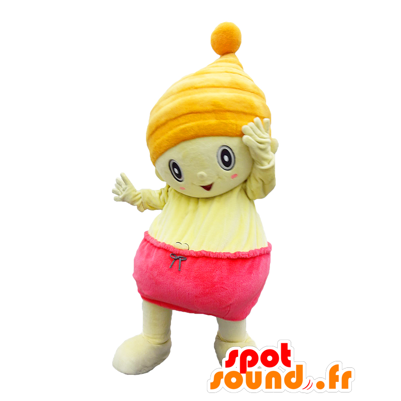 Maskot Mikkel. lite barn med en cap Mascot - MASFR28209 - Yuru-Chara japanske Mascots