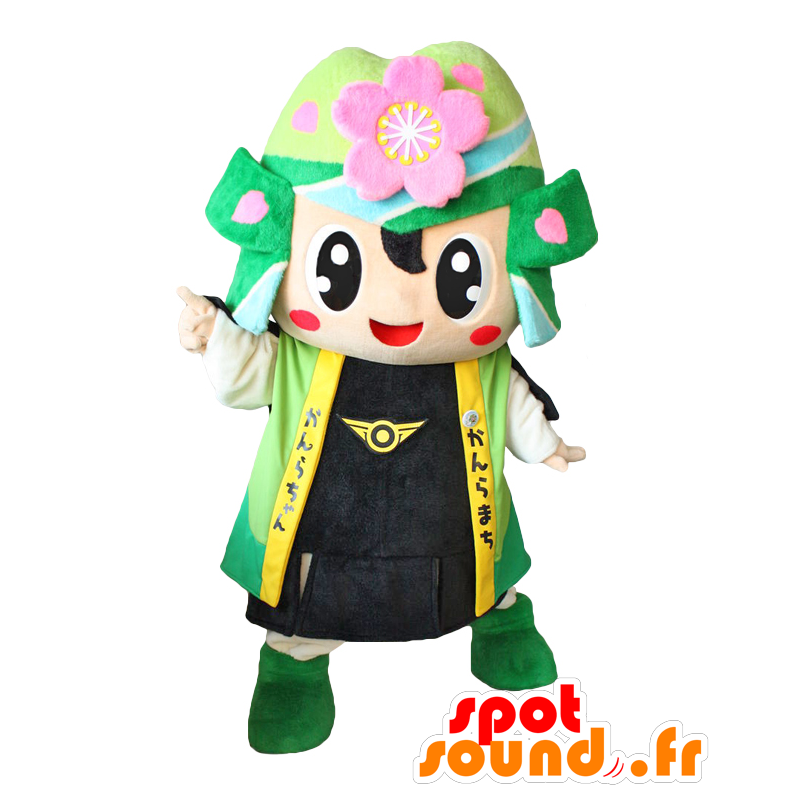 Kanrachan maskot. Flower samurai maskot, have - Spotsound