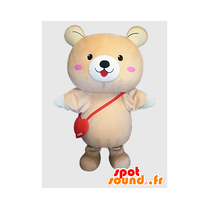 Mascot Tokuma. grote beige teddy mascotte - MASFR28220 - Yuru-Chara Japanse Mascottes