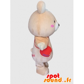 Mascot Tokuma. grote beige teddy mascotte - MASFR28220 - Yuru-Chara Japanse Mascottes