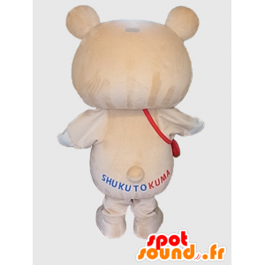 Mascot Tokuma. grote beige teddy mascotte - MASFR28220 - Yuru-Chara Japanse Mascottes