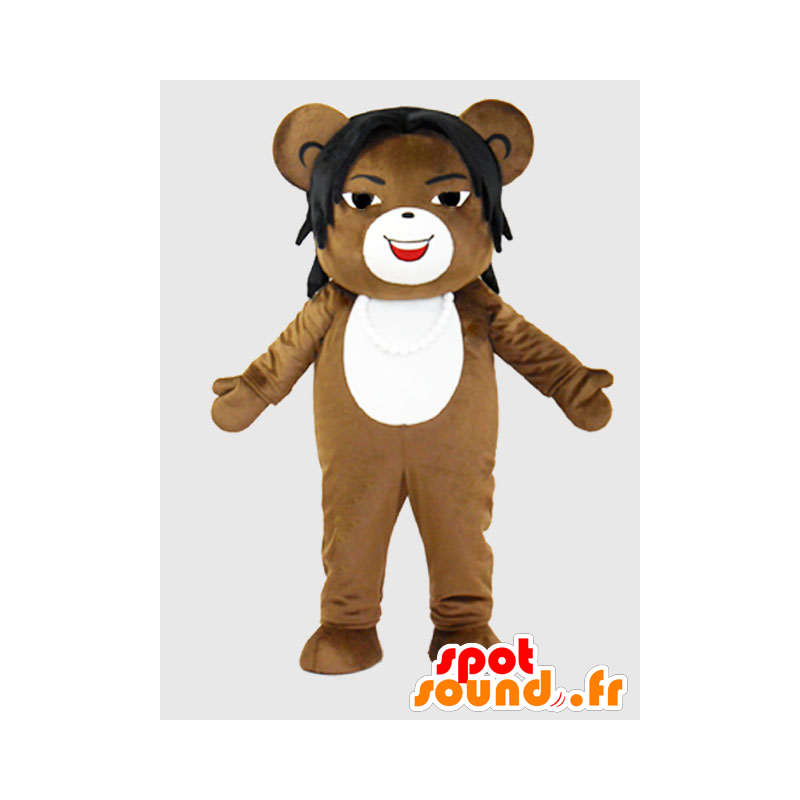 Takuma maskot Kimu. Mascot Teddy med hår - MASFR28228 - Yuru-Chara japanske Mascots