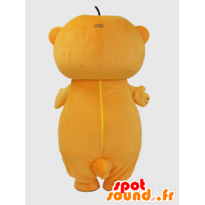 Ichikawa Maskottchen. Orange und weiße Fischotter Maskottchen - MASFR28229 - Yuru-Chara japanischen Maskottchen