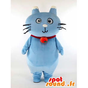 Mascotte Shizunabi. Blue Cat Mascotte con un serpente - MASFR28255 - Yuru-Chara mascotte giapponese