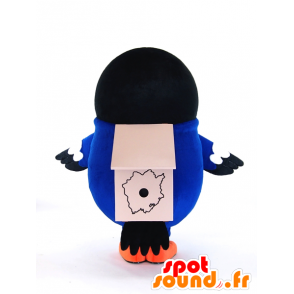 Mascot Tsupi Heso. Mascot preto e pássaro azul - MASFR28261 - Yuru-Chara Mascotes japoneses