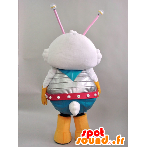 Maskot Robitto. futuristický králík maskot v kombinaci - MASFR28266 - Yuru-Chara japonské Maskoti