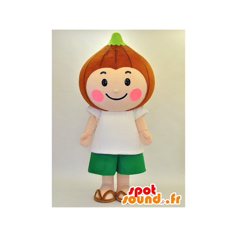 Mascot Tama Gil-kun. Brown onion mascot - MASFR28301 - Yuru-Chara Japanese mascots