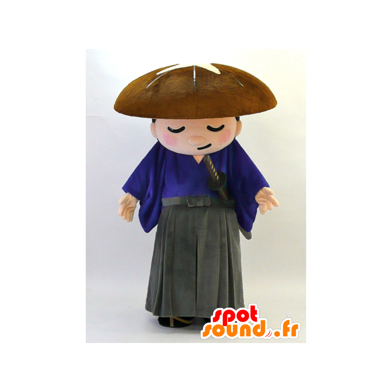 Mascot Shiitake Samurai. Maskotti samurai viisasta - MASFR28315 - Mascottes Yuru-Chara Japonaises