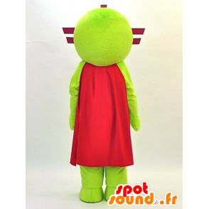 Robot mascotte, rode en groene doel met een cape - MASFR28316 - Yuru-Chara Japanse Mascottes