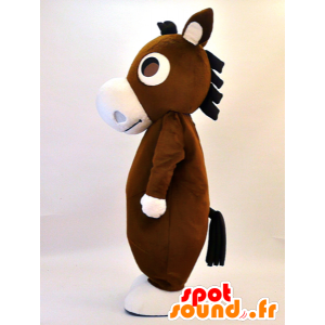 Mascot Kisokko. mascote Colt, castanho e branco burro - MASFR28333 - Yuru-Chara Mascotes japoneses