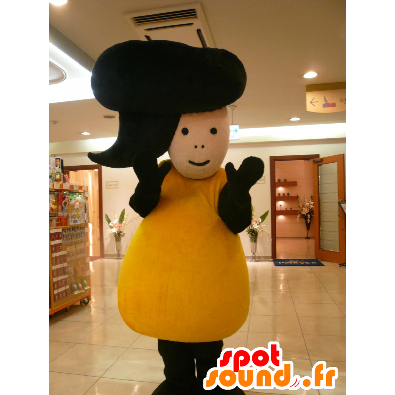 Kun Mascot Ishikawa. Homem amarelo e preto mascote - MASFR28404 - Yuru-Chara Mascotes japoneses