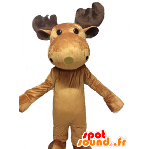 Mascotte d'élan, de caribou. Mascotte de renne géante - MASFR028541 - Animaux de la forêt