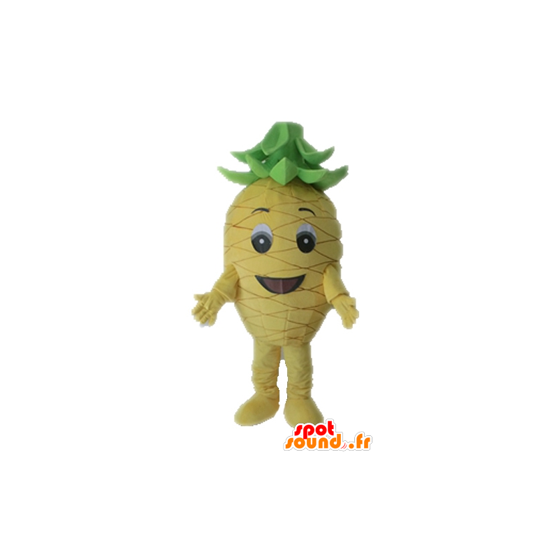 Maskotka żółty i zielony ananas giganta. owoce Mascot - MASFR028663 - owoce Mascot