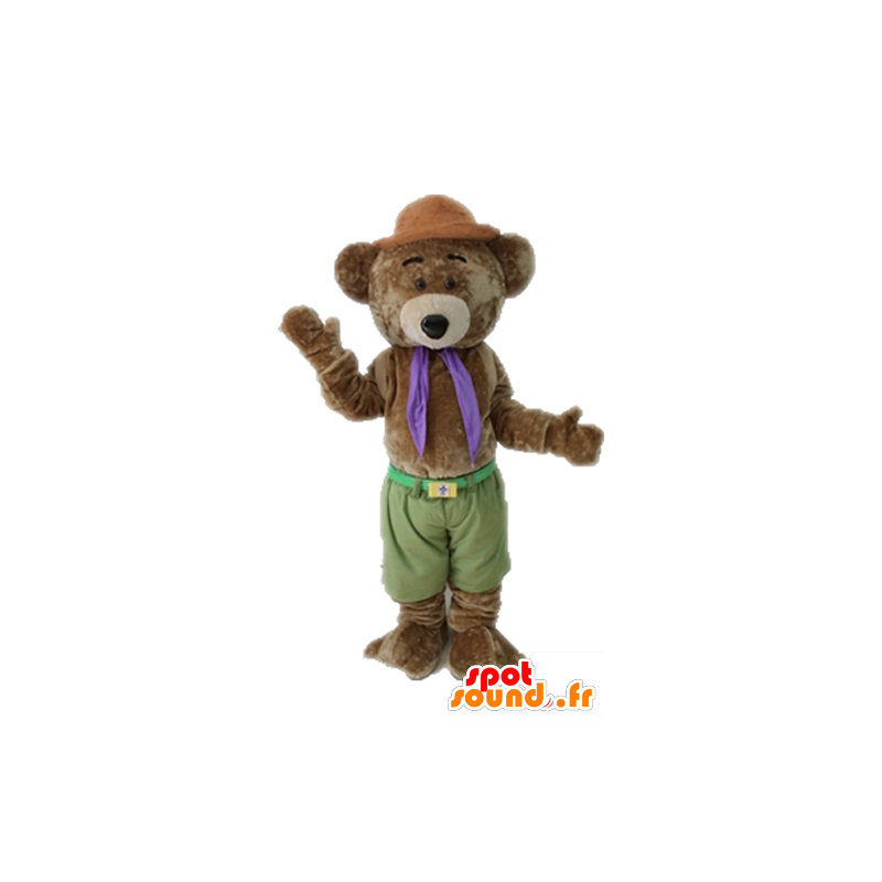 Mascotte d'ours en peluche marron, doux et mignon - MASFR028706 - Mascotte d'ours