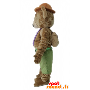 Mascotte d'ours en peluche marron, doux et mignon - MASFR028706 - Mascotte d'ours